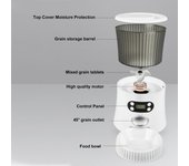 Alimentador automático de mascotas Dispositivo de alimentación temporizado programable para mascotas Alimentador inteligente para mascotas Vídeo/WiFi habilitado Button EU Plug