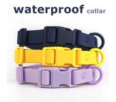 Correa para perro impermeable Macarone con hebilla de liberación rápida ajustable para perros pequeños, medianos y grandes