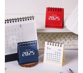 Calendario de escritorio pequeño 2025, sencillo, portátil, de bolsillo, para planificación diaria, para gestionar el horario, decoración de escritorio color rosa