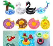 Decoración de fiesta Flotadores para bebidas Flotador para piscina Portavasos inflables Posavasos inflables 1