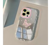 Funda con diseño de mariposa para iPhone 16 Pro Max, diseño creativo para Apple 14 Plus, color crema, con personalidad 13 Apple 6