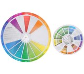 Rueda de color para tatuajes, 2 unidades, guía de mezcla de pigmentos, accesorio para tatuajes