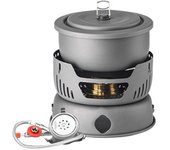 Utensilios de cocina para acampar Estufa portátil para acampar Juego de cocina para exteriores para mochileros Senderismo Picnic Barbacoa with alcohol stove