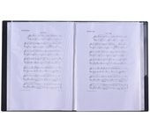 Archivo de partituras de partituras, carpeta de almacenamiento de documentos en papel, soporte de plástico, tamaño A4, 40 bolsillos para paquetes negro