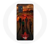 Coque pour Samsung Galaxy A71 Stranger Things Saison 4 Affiche Art Equipages de la Nouvelle Théorie