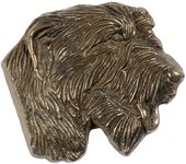 Irish Wolfhound I - placa conmemorativa con perro, agradecimiento personalizado, premio, diploma con dedicatoria de la marca Art-Dog marrón