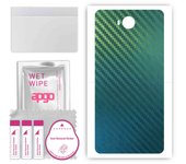 apgo Protective Skin Sticker for the back compatible with Cubot A5, Wrap Film, Foil, Vinyl - Pattern Carbon Chameleon CAKA1