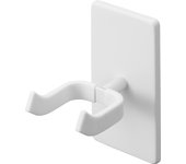 Yamazaki Jitsugyo [Pinzas para placas de yeso y tornillos para madera incluidos] Gancho de pared para guitarra compatible con paredes de placas de yeso, blanco, 8 cm de ancho x 11,5 cm de profundidad x 14 cm de alto.