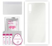 apgo MATTE Protective Skin Sticker for the back compatible with Samsung Galaxy A50, Wrap Film, Hydrogel Film, Flexible, Soft TPU with positioning laye