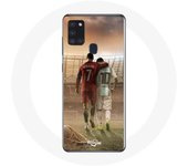 Coque maniacase pour Samsung Galaxy A21S cristiano ronaldo messi goat