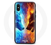 Coque Iphone XS max good vs evil wolf