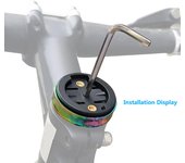 Soporte para computadora de ciclismo con GPS, compatible con Garmin, Bryton, Wahoo, XOSS e IGPSPORT, con tapa superior de potencia. G