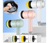 Cepillo de limpieza eléctrica, cepillo para lavar platos inalámbrico automático, recargable por USB, cocina