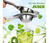 Exprimidor de limón manual de acero inoxidable, exprimidor de cítricos y naranjas para el hogar, accesorios de cocina para prensar frutas.