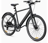 Bicicleta eléctrica DYU Stroll 1 de 250 W y 27 pulgadas para uso urbano con batería de 36 V y 9 Ah y freno de disco hidráulico doble. blanco