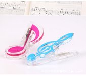 Clip de papel para cartas, para libros, hojas de papel, notas musicales de plástico, carpeta con resorte para piano. style4