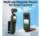 Base de montaje magnético para Insta360 X4 Go 3S Ace Pro 2 Base de soporte de escritorio ajustable para DJI Osmo Pocket 3/Action 5 Pro Universal
