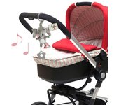 Juguete de peluche de dibujos animados para bebé, pasta dental para recién nacido, colgante para cama, regalo para niños, campana colgante de felpa de dibujos animados, coche colgante de papel