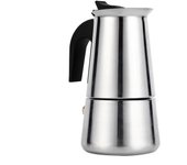 Cafetera moka de acero inoxidable para uso doméstico y de oficina. (100 ml)