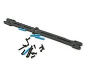 Placa de repuesto de fibra de carbono para el segundo piso del coche de control remoto Tamiya XV-02 1/10 negro