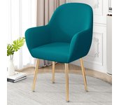 Fundas de terciopelo elástico para sillas de mesa, fundas de tela elástica para sillas de comedor, fundas de asiento antideslizantes para hoteles, fiestas en casa one size
