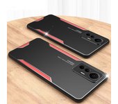 Funda de metal de aluminio para Xiaomi Mi 12 Lite 12 Pro 12S Ultra 12T 12X 5G cubierta mate lente de silicona protectora a prueba de golpes funda de teléfono para Redmi K50 Ultra Mi 12 azul