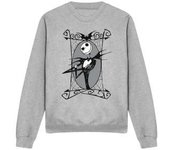 Sudadera unisex para adultos con el logo de Jack Skellington de Pesadilla antes de Navidad L