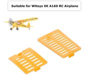 A160.0016 Tapa del compartimento de la batería para Wltoys XK A160 RC avión repuestos planeador amarillo