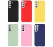 Funda de Silicona Líquida para Teléfono Para Samsung Galaxy S21 S22 S23 FE S24 Plus S23 Ultra 5G Fundas con Cubierta a Prueba de Golpes S21 Ultra