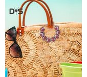Adorno colgante para bolsa de playa, mini cuentas de béisbol, fútbol, baloncesto, deportes para bolsa de pantano, conexión de ajuste seguro con alambre trenzado de acero inoxidable, fanáticos del deporte E