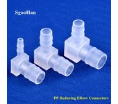 Lote de 10 conectores de codo reductor de PP de 4 a 25 mm para bomba de aire de acuario, aireador, manguera Pagoda, reductor de unión, accesorios de tubería de riego de jardín. 8 x 4mm (10 Pieces)