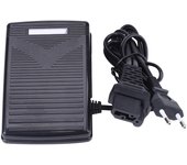 Pedal de control de pie para máquina de coser doméstica con cable de alimentación EU PLUG blanco