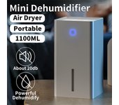 Mini deshumidificador portátil de 1,1 L, secador de aire, máquina de condensación para el hogar, 1 ud.