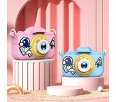 Andoer Cartoon Kids Camera Cámara digital para niños y niñas con lentes duales IPS de 2 pulgadas azul
