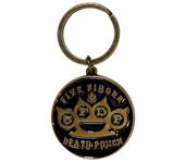 Llavero con puño de acero Five Finger Death Punch One Size negro/oro