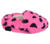 Pantuflas con estampado de leopardo para niños/tipos de Slumberzzz 13 Child color rosa/negro