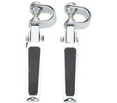 Par de pedales de horquilla con abrazadera en U, reposapiés universales para motocicleta, bicicleta de calle con 1 pulgada. 1?14 pulgadas