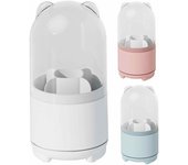 Nuevo soporte giratorio de 360 grados para brochas de maquillaje, organizador de maquillaje portátil de escritorio, caja de almacenamiento de cosméticos, contenedor de herramientas de maquillaje y joyas. spain azul
