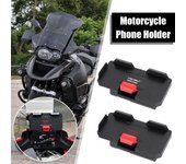 Soporte de navegación para teléfono móvil con carga inalámbrica para BMW R1250GS ADV F900GS R1250 GS Soporte de carga inalámbrica para motocicleta R1200GS ADV rojo