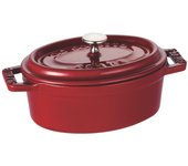 Staub Pico Cocotte Oval Cereza Pequeña olla esmaltada japonesa La Cocotte Oval  Mini 11cm  de dos asas [Producto autorizado] 40509-807