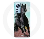 Coque pour Xiaomi Mi 12 / 12X Cheval Noir De La Race Frisonne