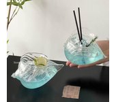 Copa de cóctel Ins Wind Conch, bar de vinos, restaurante, fabricantes creativos de vidrio Collins, vidrio de borosilicato de alta calidad al por mayor 350 ml
