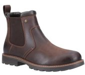 COTSWOLD Botas Chelsea de cuero Leafield para hombre 6 UK bronceado