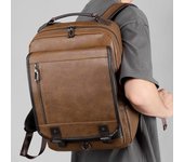 Mochila de lujo para hombres de negocios, mochila de viaje de gran capacidad, mochila escolar informal para estudiantes, bolsa impermeable para ordenador portátil para hombre negro