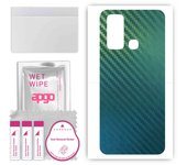 apgo Protective Skin Sticker for the back compatible with vivo Y50, Wrap Film, Foil, Vinyl - Pattern Carbon Chameleon CAKA1