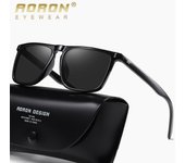 AORON Gafas de sol polarizadas de moda para hombre, gafas de sol clásicas con marco de PC, gafas de protección UV para hombres