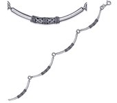 Les Trésors De Lily [D7332] - Bracelet Argent 'Celtic Pieces' argenté - 18 cm plata