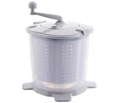 Lavadora y deshidratadora manual pequeña ideal para exteriores, portátil, devoluciones o uso a máquina, MG-MWADM01 [No se aceptan cambios] blanco
