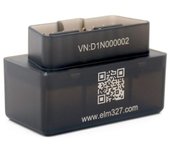Lector de coche V01H4 V1.5 OBD2 Bluetooth 4.0 Escáner Herramienta de diagnóstico de coche para iOS Android Windows 4.3*2.5*3cm negro