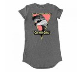 Jurassic Park Mujer/Señora Clever Girl Camiseta Vestido XXL gris oscuro